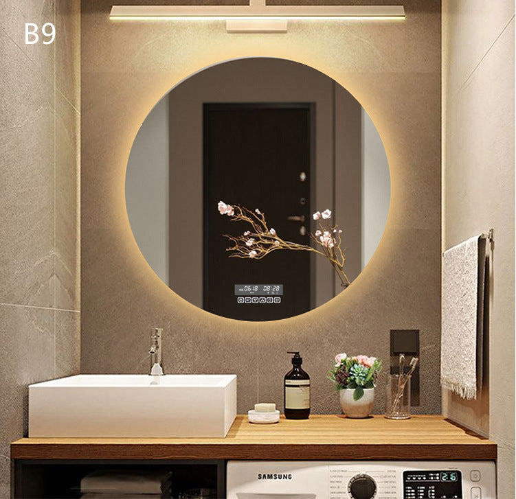 Smart Round Bathroom Mirror With Light - Keyhan