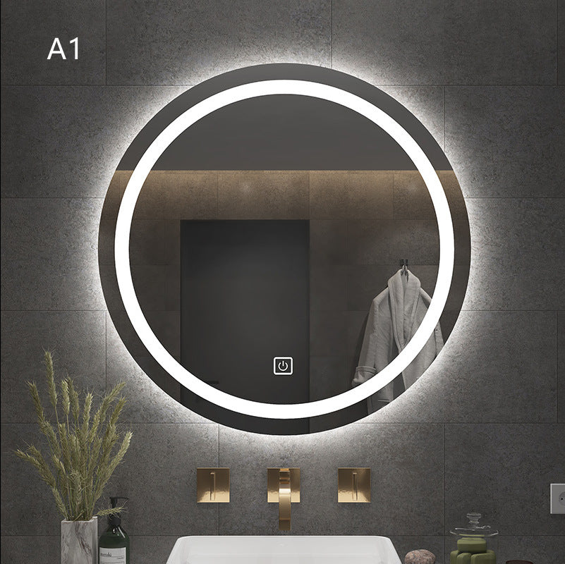 Smart Round Bathroom Mirror With Light - Keyhan