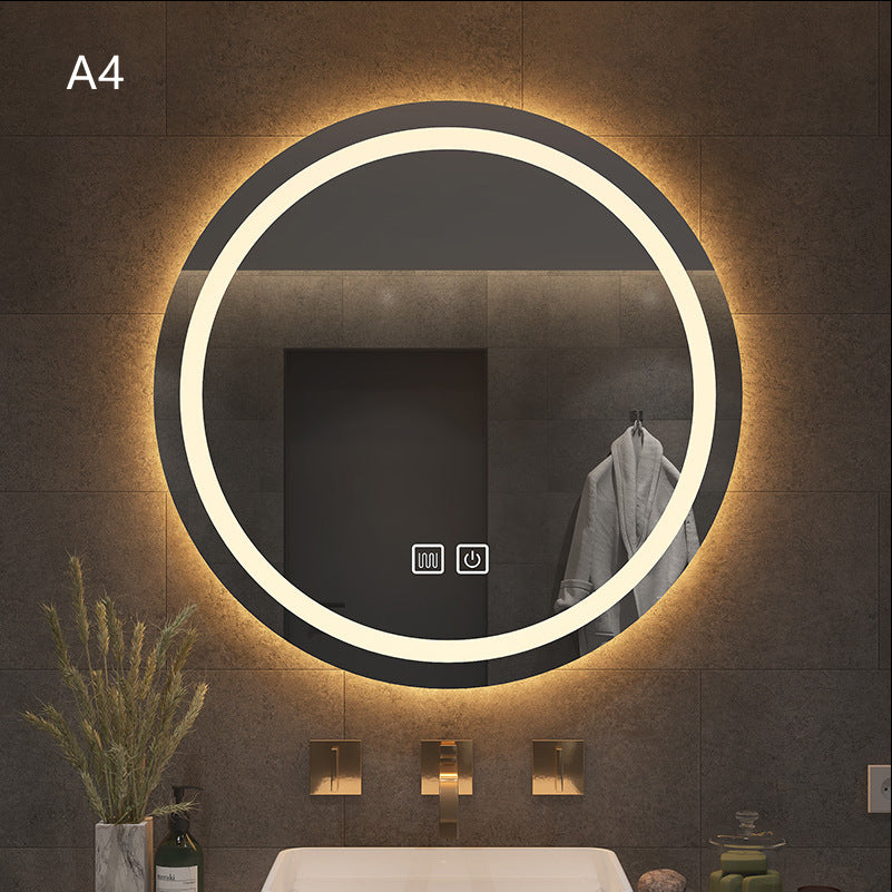 Smart Round Bathroom Mirror With Light - Keyhan