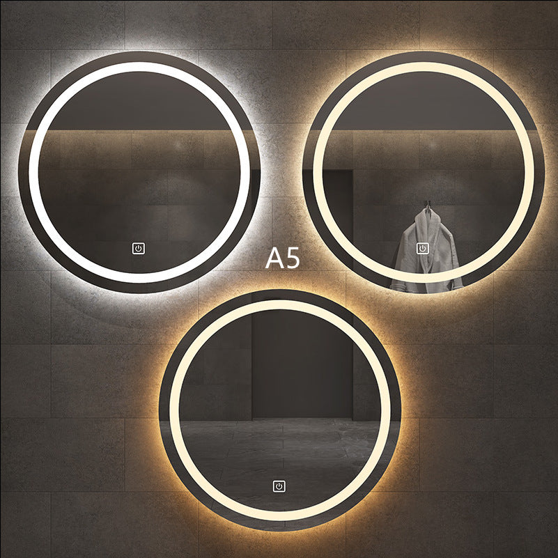 Smart Round Bathroom Mirror With Light - Keyhan