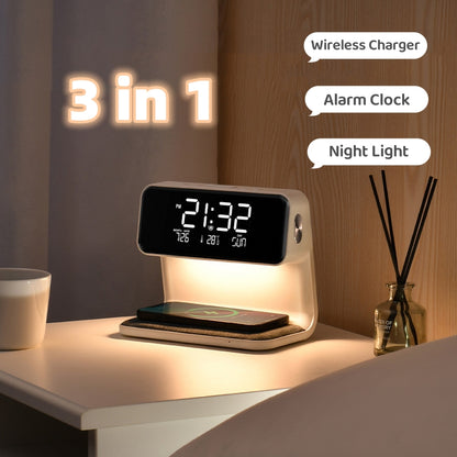 Creative 3 in 1 Wireless Lamp Phone Charger - Keyhan