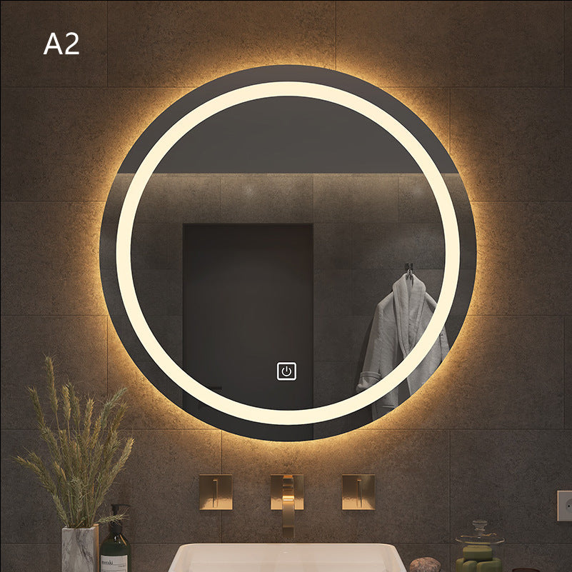 Smart Round Bathroom Mirror With Light - Keyhan