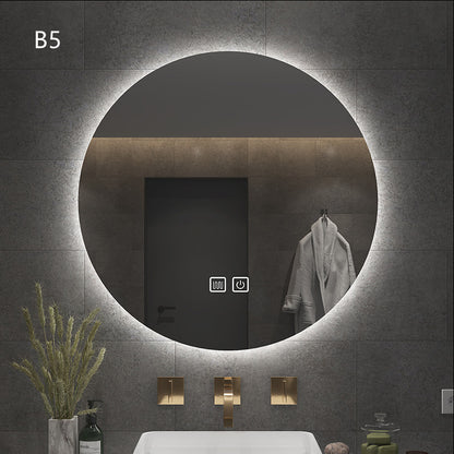 Smart Round Bathroom Mirror With Light - Keyhan