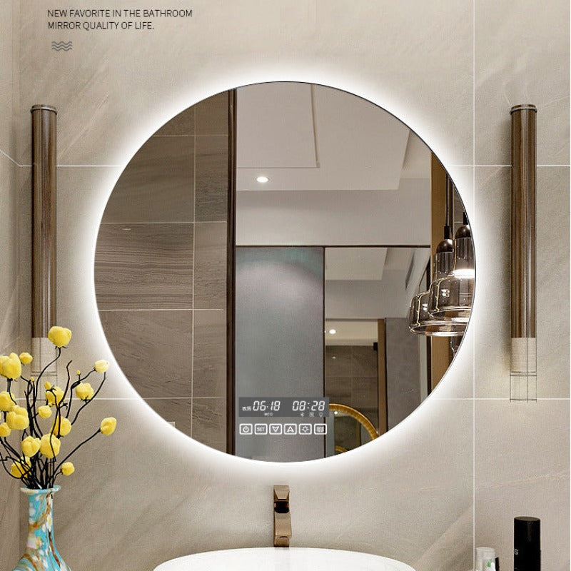 Smart Round Bathroom Mirror With Light - Keyhan