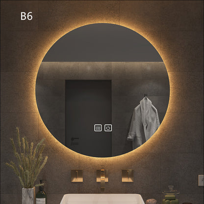 Smart Round Bathroom Mirror With Light - Keyhan