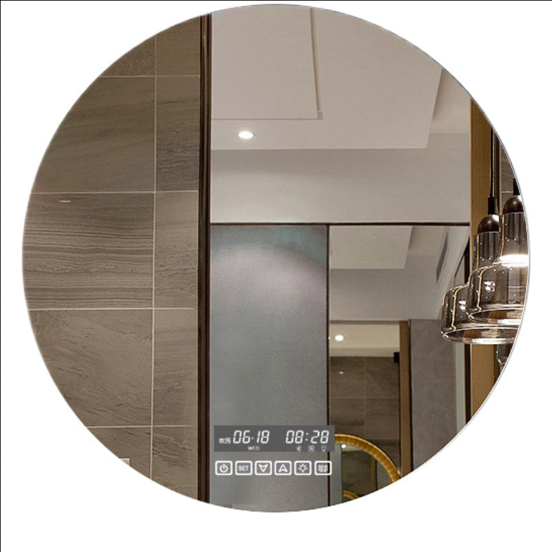 Smart Round Bathroom Mirror With Light - Keyhan